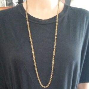 Express 34" Goldtone Chain Necklace Vintage